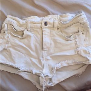 White jean shorts!